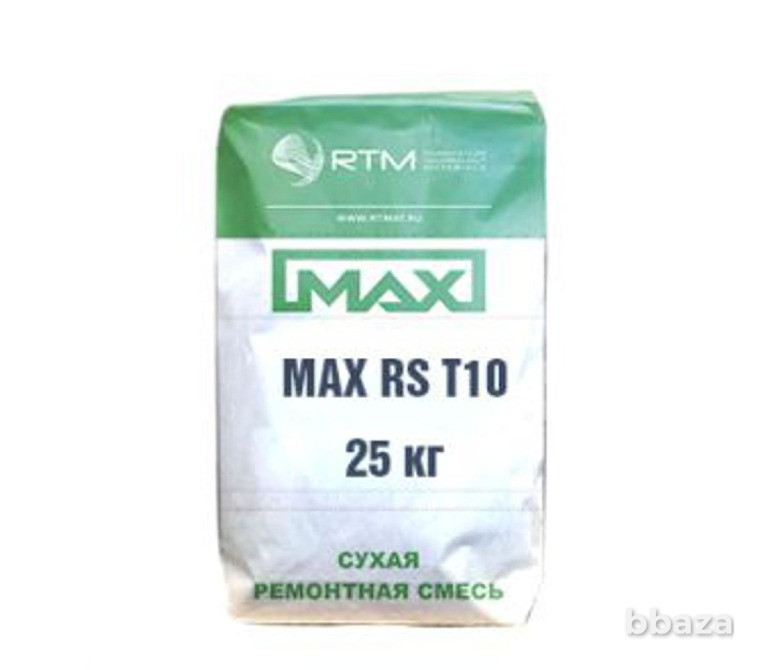 Смесь ремонтная MAX-RS-T10 безусадочная быстротвердеющая тиксотропная Москва - изображение 1