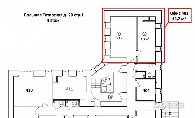 Сдается офисное помещение 45 м² Москва - photo 7