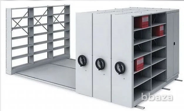 Мобильные архивные металлические стеллажи Симферополь - изображение 2