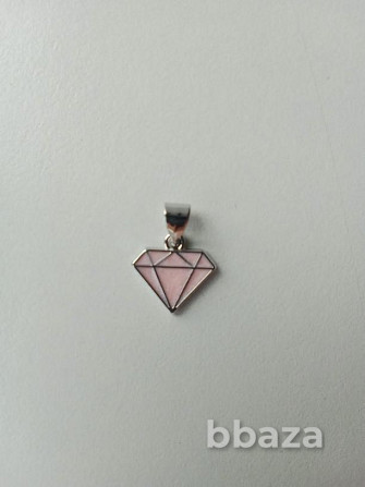 Кулон подвеска Sunlight алмаз розовый бриллиант бижутерия украшение серебро Москва - photo 4