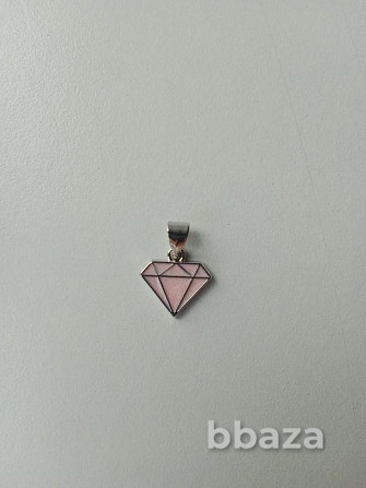 Кулон подвеска Sunlight алмаз розовый бриллиант бижутерия украшение серебро Москва - photo 5
