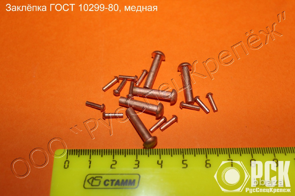 Заклепки из сплавов Л63, БрАЖ, М3 Красноярск - изображение 1