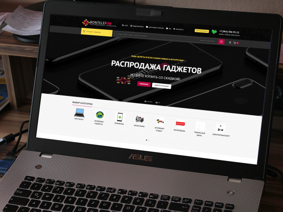 Готовый действующий интернет магазин гаджетов Краснодар