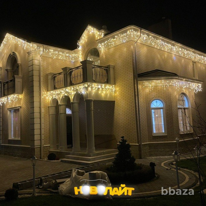 Монтаж новогодних гирлянд на дом Ростов-на-Дону - изображение 1