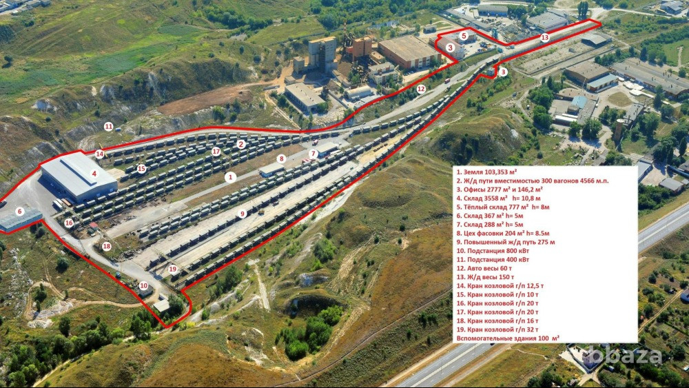 База производственная с повышенным путем и ж/д веткой Белгород - изображение 1