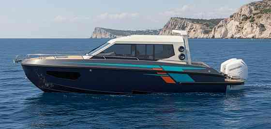 Алюминиевый катер Атлантик 8.7 с реданом, кабинник на заказ Самара