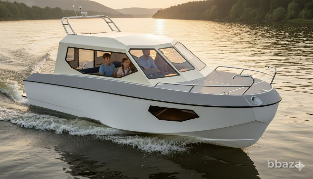 Алюминиевый катер Атлантик 8.7 с реданом, кабинник на заказ Самара - изображение 4