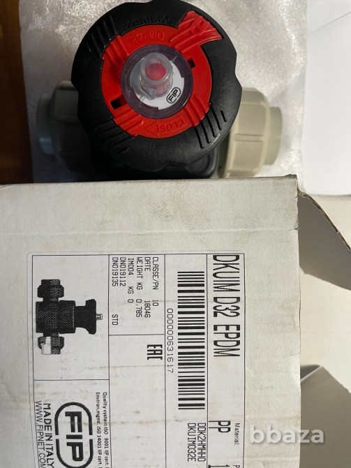 Мембранный клапан PP-H м​уфтовый, EPDM d 32 FIP, ​Италия. Пермь - изображение 1