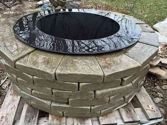 Очаг из природного камня галтованного Шахты