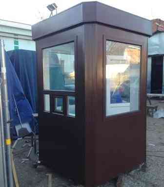 Будка для поста охраны размер 1,5х1,5х2,5м, восьмигранная форма, утеплена Москва