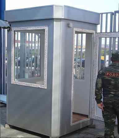 Будка для поста охраны размер 1,5х1,5х2,5м, восьмигранная форма, утеплена Москва