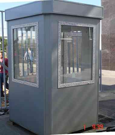 Будка для поста охраны размер 1,5х1,5х2,5м, восьмигранная форма, утеплена Москва