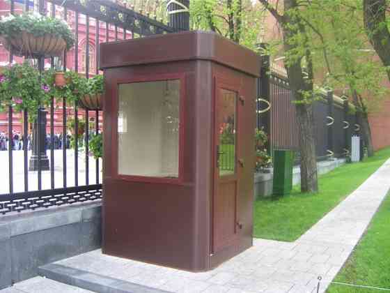 Будка для поста охраны размер 1,5х1,5х2,5м, восьмигранная форма, утеплена Москва