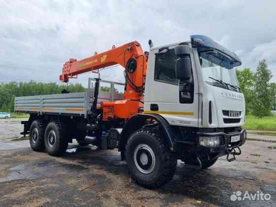 Услуги КМУ вездеход 6x6 стрела 19 м, 7.2 тн, борт 6.2м, 10тн. Москва