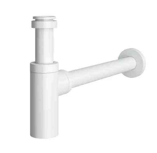 Сифон для раковины Equation ø32 мм цвет белый металл Москва