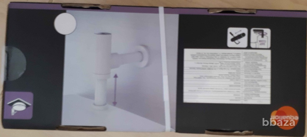 Сифон для раковины Equation ø32 мм цвет белый металл Москва - изображение 5