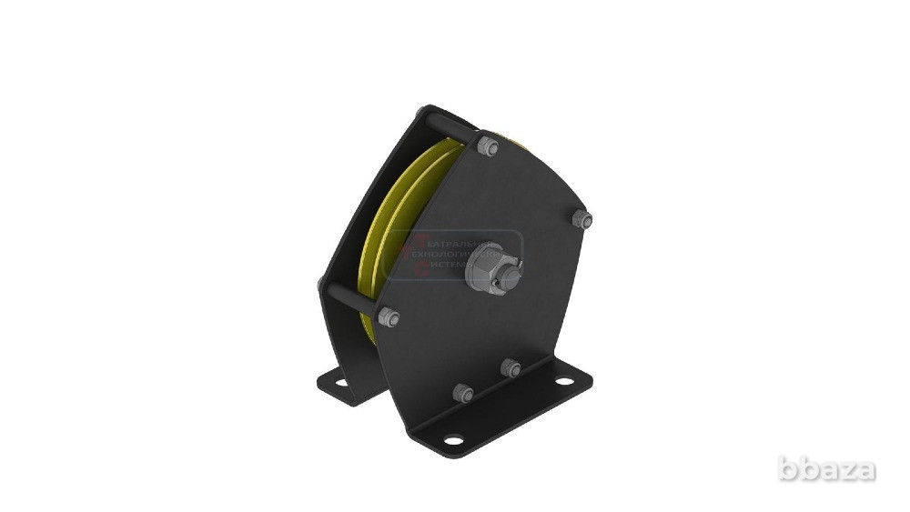 Блок 1-ручьевой ф146мм в кассете "В" для троса до 6мм Б1-146-6-Б Москва - изображение 1