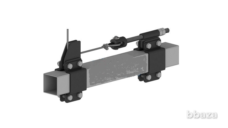 Талреп и хомут штанкетный горизонтальный под профильную трубу 70х70мм Москва - изображение 1