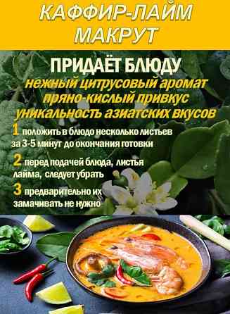 КАФФИР-ЛАЙМ. МАКРУТ. Лист сушеный. Сочи