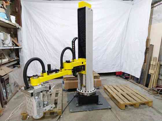 Робот (манипулятор) - укладчик ПЭТ бутылок (бутылей) с водой на паллету Челябинск