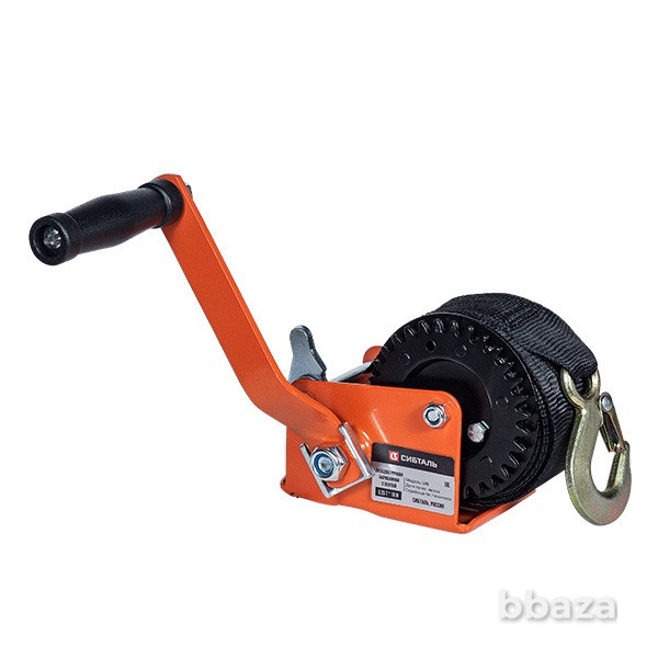 Лебедка ручная барабанная СибТаль, модель LRB, 450 кг, лента 10 м Красноярск - изображение 1