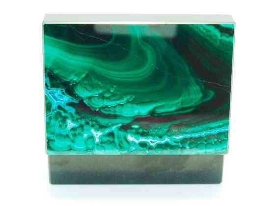 Малахит с Хризоколлой - Коллекционная Шкатулка Москва