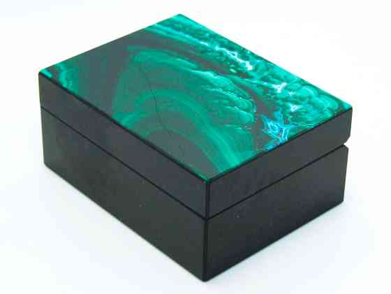 Малахит с Хризоколлой - Коллекционная Шкатулка Москва