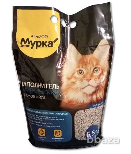 Продам наполнитель для кошачьих туалетов МУРКА AlexZOO, 6,5 л Донецк - изображение 1