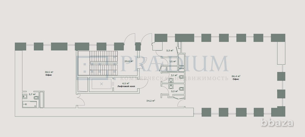 Продается офисное помещение 561 м² Москва - изображение 3