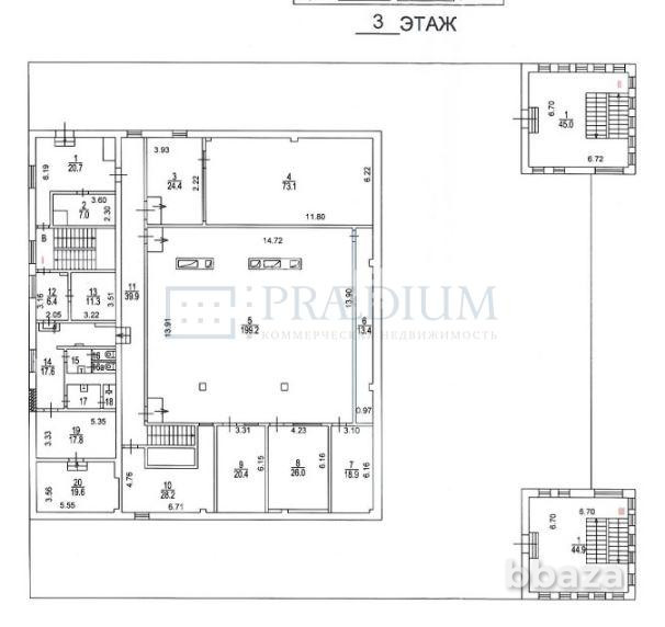 Сдается офисное помещение 1104 м² Москва - изображение 8