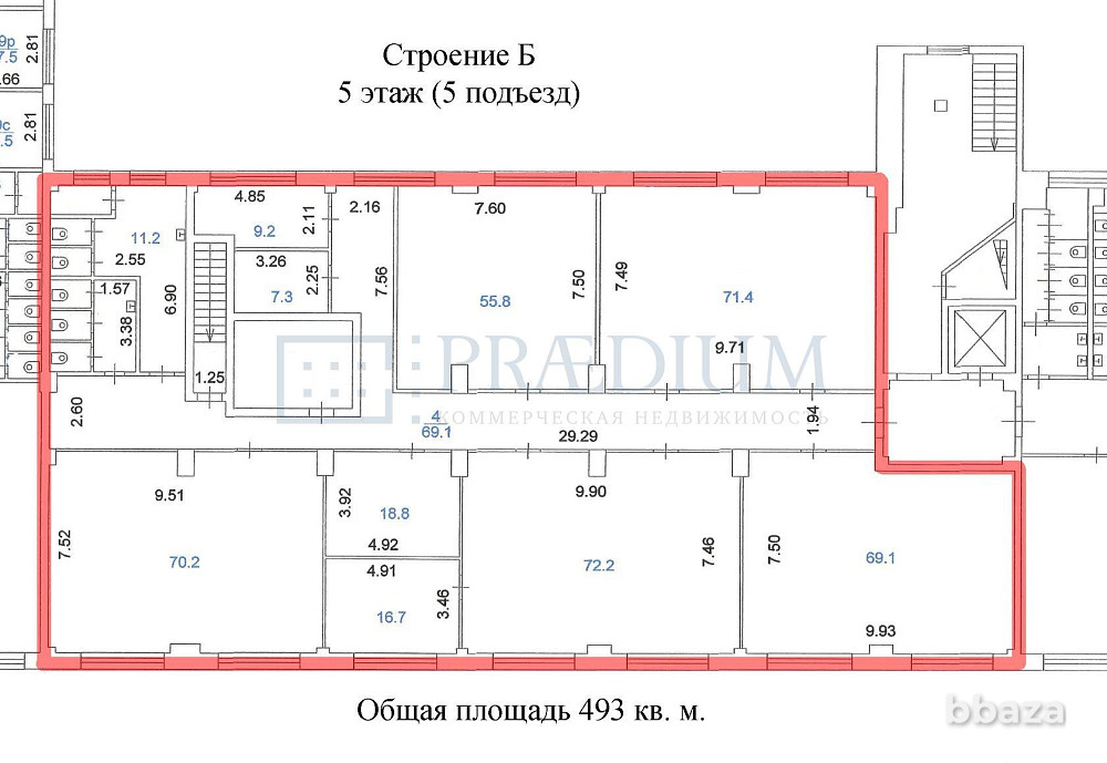 Сдается офисное помещение 493 м² Москва - изображение 7