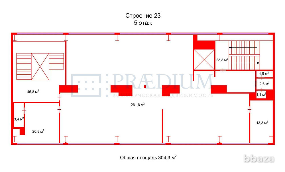 Сдается офисное помещение 304 м² Москва - изображение 6