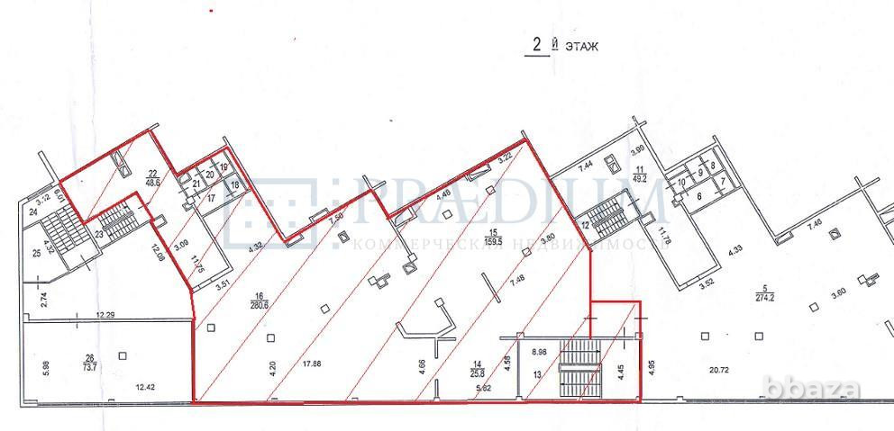 Сдается офисное помещение 505 м² Москва - изображение 7