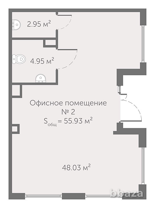 Продается ПСН 55.5 м2 Санкт-Петербург - изображение 1