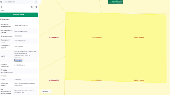 Продаются три земельных участка сельскохозназначения Волгоградская обл Быково