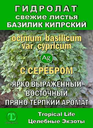 Гидролат Кипрского Базилика с Наносеребром. ProGynuru. Сочи