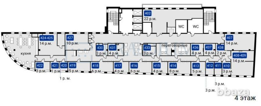 Сдается офисное помещение 1622 м² Москва - изображение 1
