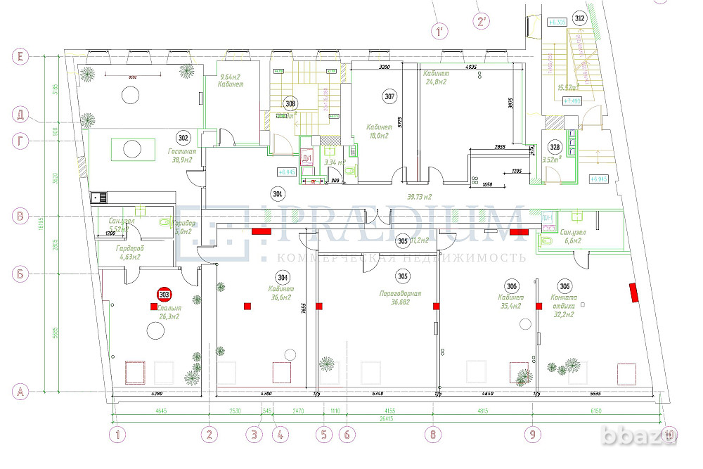 Сдается офисное помещение 335 м² Москва - изображение 9