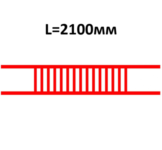 Барьер съемный двойной трансформаторного отсека БКТПу (L=2100мм) Москва