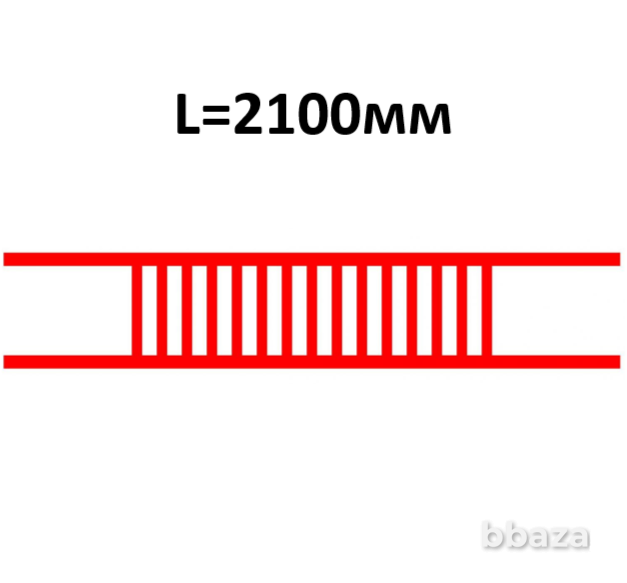 Барьер съемный двойной трансформаторного отсека БКТПу (L=2100мм) Москва - изображение 1