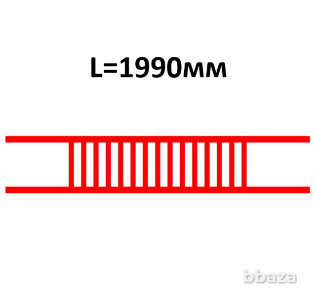 Барьер съемный двойной трансформаторного отсека БКТПу (L=1990мм) Москва - изображение 1