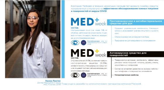 Товарный знак (торговая марка ) MEDWEEK + 2 сайта Москва