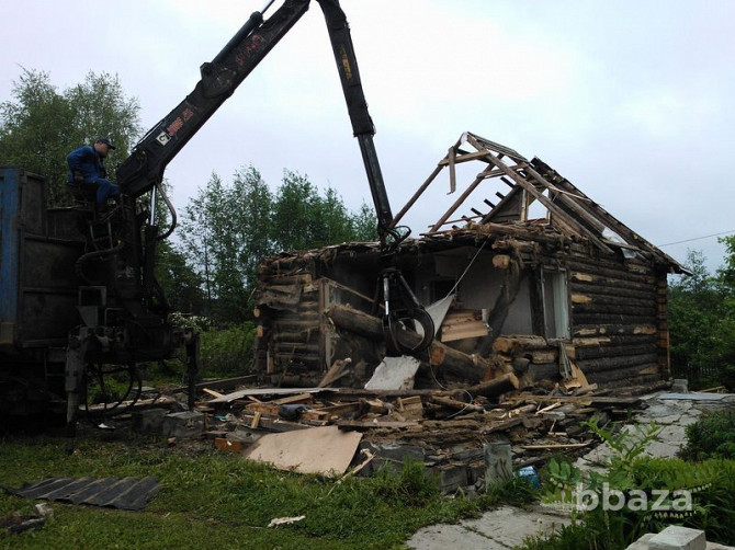 Демонтаж дачных домов, бань ломовозом и вывоз мусора Нижний Новгород - photo 1