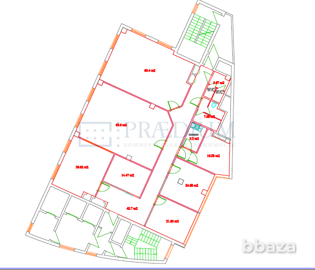 Сдается офисное помещение 298 м² Москва - изображение 9