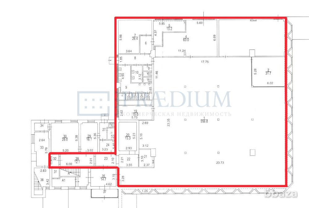 Сдается офисное помещение 888 м² Москва - изображение 10