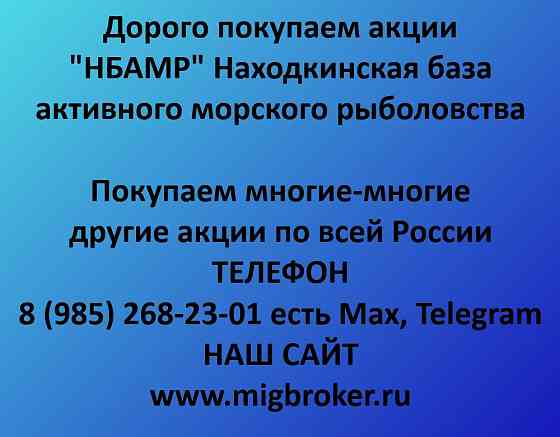 Продать акции «НБАМР»: лучшая цена сегодня! Находка
