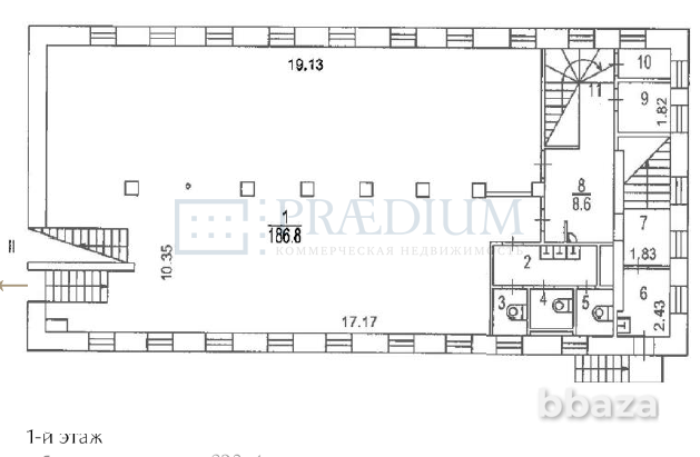 Продается помещение свободного назначения 1184 м² Москва - изображение 7