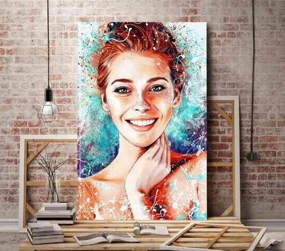 Портрет на холсте. Картины на холсте. Дрим арт. Печать фото Донецк