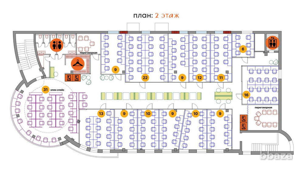 Офис на набережной, 600 м2 Екатеринбург - изображение 3