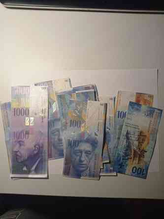 Обмен старые Швейцарские франки, бумажные Английские фунты и др. Москва